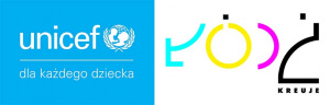Logo Unicef logo Łodzi