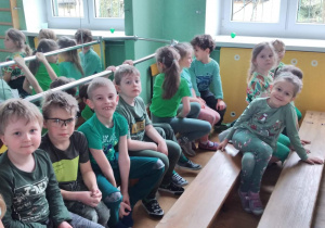 Dzieci z „Żabek” zadowoleni ze swojego występu.