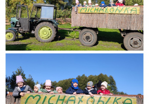 Zdjęcie 4 - Dzieci jadą na przyczepie od traktora