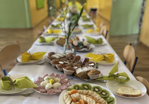 Wielkanocny stół.