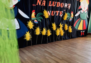 Dekoracja sali na festiwal.