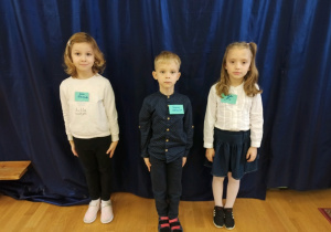 Prezydium Rady Dziecięcej - Jula, Szymon i Maja.
